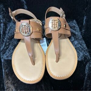 New, Tommy Hilfiger Women Sandals Size 9 Brown